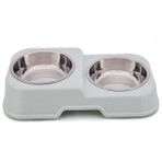 Mixpet Yeşil Kedi Köpek Çelik Kaseli Mama ve Su Kabı