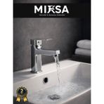 Mixsa Krom Kare Sabit Banyo Lavabo Musluğu Bataryası