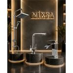 Mixsa Krom Robot Duş Seti Lüx 3 Yollu Arıtmalı Mutfak Bataryası Şelale Akışlı Lavabo Bataryası 3'lü Set