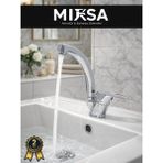 Mixsa Mix Kuğu Banyo Lavabo Bataryası Çeşmesi Musluğu Çift Su Girişli