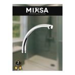 MİXSA Mix Kuğu Mutfak, Lavabo, Banyo Musluğu Batarya Borusu 20 CM Uzun Boru