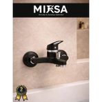 Mixsa Siyah Mix Banyo Duş Bataryası Musluğu Garantili, Yerli Üretim