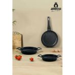 Mixta 3 Parça Döküm 18 Cm Tava 18-20 Cm Sahan Seti