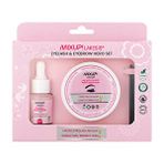 Mixup 50 ml Lakesis Kaş Kirpik Güçlendirici Peptit Serum 15 ml Şekillendirici Peptit Serum Wax