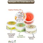 Mixup Muhteşem 4'lü Tırnak Bakımı Seti - 300 gr Sulphur Peeling ve 56 gr Kütikül Yağı ile Güçlendirici