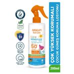 Mixup Yüksek UVA/UVB Korumalı SPF 50 Çocuk Güneş Losyonu Mineral Çinko ve Aloe Vera İçerikli 200 ML
