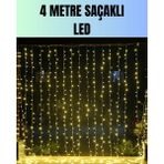 Miyango 4 Metre Yılbaşı Şelale LED Perde Işık Ev Bahçe Dekor - ETC4027-6632 - Çok Renkli