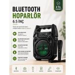 Miyango Yeni Nesil 6.5 Inç Bluetooth Hoparlör Mikrofonlu Taşınabilir Ses Sistemi - ETC7546-8417 - Çok Renkli