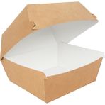 Miyo Ambalaj Kraft Hamburger Kutusu 100'LÜ Paket | 12X12X9,5 cm