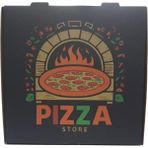 Miyo Ambalaj Pizza Kutusu 100'lü Paket Oluklu Karton Baskılı Ambalaj - 33 CM