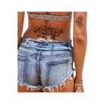 Miyoste Gerçek Dövme Görünümlü Gül Çiçek Bel Kol Bacak Vucut Geçici Dövme 3 Boyutlu Tattoo