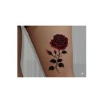 Miyoste Gerçek Dövme Görünümlü Gül Kelebek Geçici Dövme 3 Boyutlu Tattoo