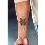 Miyoste Gerçek Dövme Görünümlü Kurt Modelli 3 Boyutlu Tattoo Geçici Dövme