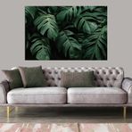 Miyrem (2847) Exclusive Serie" Yeşil Yaprak Kanvas Tablo 40 x 60