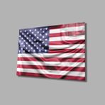 Miyrem Amerika Bayrağı Cam Tablo America Flag 110X70- myrm12268