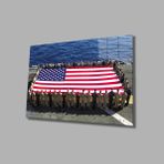 Miyrem Amerika Bayrağı Cam Tablo American Flag 110X70- myrm12368