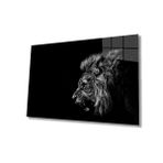 Miyrem Aslan Hayvan Cam Tablo 72X46- myrm2979