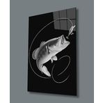 Miyrem Balık Hayvan Cam Tablo 72X46- myrm2795