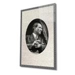 Miyrem Çerçeveli Atatürk Cam Tablo 36x23- myrm3794