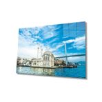 Miyrem İstanbul Ortaköy Camii Mavi Cam Tablo 110X70- myrm820