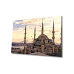 Miyrem İstanbul Sultan Ahmet Camii ve Martılar Cam Tablo 110X70- myrm700