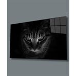Miyrem Kedi Hayvan Cam Tablo 110X70- myrm2864