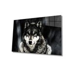 Miyrem Kurt Hayvan Cam Tablo 30X45- myremNM431