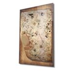 Miyrem Piri Reis Haritası Cam Tablo, Piri Reis Map 36x23- myrm2090