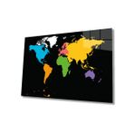 Miyrem Rengarenk Dünya Haritası 110X70- myrm2012