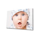Miyrem Şapkalı Bebek Cam TabloBaby Table With Hat 110X70- myrm7392