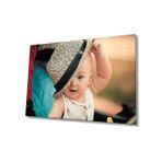 Miyrem Şapkalı Bebek Cam TabloBaby Table With Hat 36x23- myrm7430