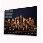 Miyrem Satranç Cam Tablo72X46- myrm4663