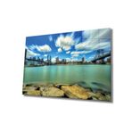 Miyrem Şehir Manzaralı Cam Tablo Urban Area View 110X70- myrm6728