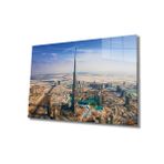 Miyrem Şehir Manzaralı Cam Tablo Urban Area View 110X70- myrm6752