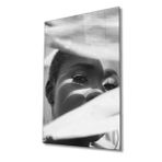 Miyrem Siyahi Kadın Gözler Cam Tablo Black Eyes 36x23- myrm8382
