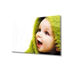Miyrem Yeşil Şapkalı Bebek Cam TabloBaby Table With Green Hat 110X70- myrm7356