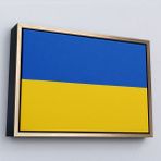 Miyrem^#canvas Serie Ukrayna BAYRAĞI-7269 - Renkli - Altın/Gold