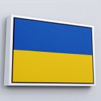 Miyrem^#canvas Serie Ukrayna BAYRAĞI-7269 - Renkli - Beyaz