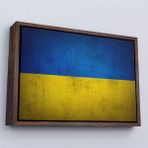 Miyrem^#canvas Serie Ukrayna BAYRAĞI-7270 - Renkli - Kahverengi