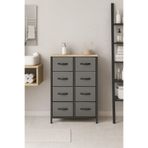 miyuhome 8 Çekmeceli Banyo Düzenleyici Deri Çekmeceli Banyo Organizer Çok Amaçlı Dolap Wc Organizer gri 95 x 55