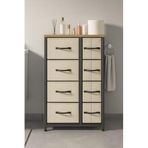 miyuhome 8 Çekmeceli Banyo Düzenleyici Deri Çekmeceli Banyo Organizer Wc Düzenleyici Banyo Rafı krem 95 x 52