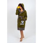 Miz Home Collection Wellsoft-Polar Sabahlık - Yeşil - 2XL