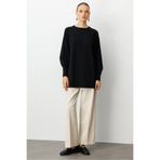 Mizalle Balon Kollu Rayon Siyah Tunik