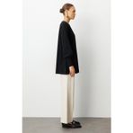 Mizalle Balon Kollu Rayon Siyah Tunik