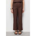 Mizalle Geniş Paça Basic Pantolon, S, M2MZ1010130256, Kahverengi, Kadın
