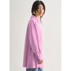 Mizalle Gömlek Yaka Tunik, XL, 5003367855, Pembe, Kadın