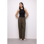 Mizalle Modal Dokulu Lastikli Rahat Pantolon, S, M2MZ1010130254, Haki, Kadın