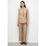 Mizalle Rengi Kolsuz Basic Bluz, L, M2MZ1030100131, Bej, Kadın