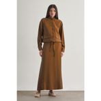 Mizalle Taba Modal Karışımlı Camel Maksi Evaze Etek