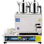 Mizan 25 Lik Lpg Tüplü 20 lt 2 Demlikli Çay Kazanı Demlik